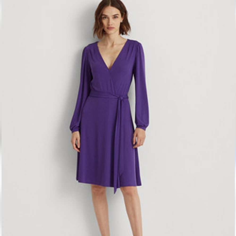Ralph Lauren Long Sleeve Purple Dress